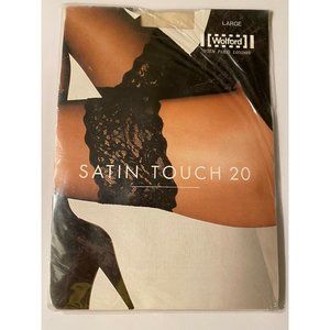 Wolford Satin Touch 20 Stay-Ups In Marmor Women's Size Large NWT